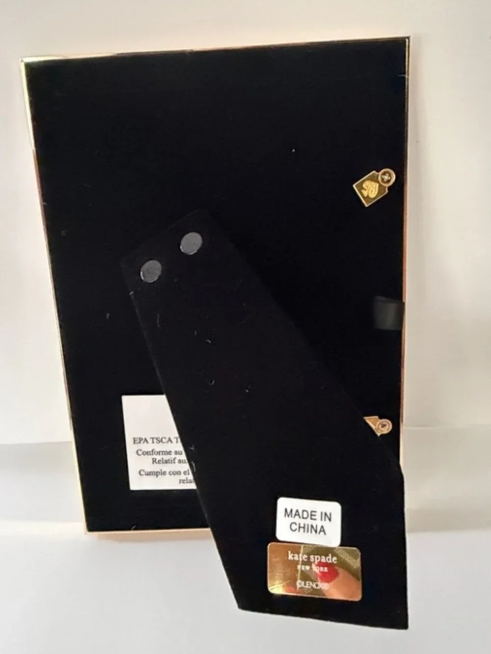kate spade Green and Gold Enamel Picture Frame